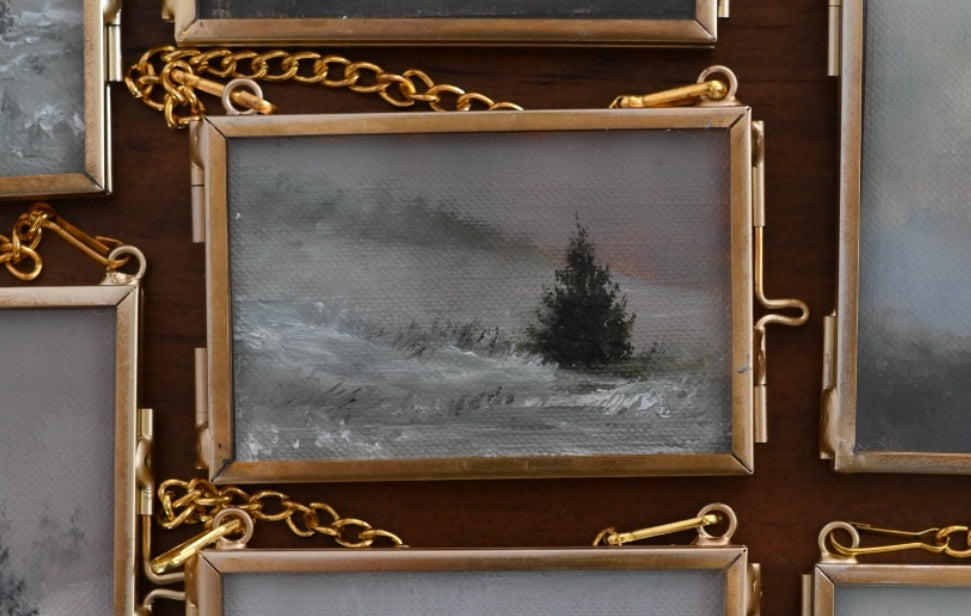 Miniature Oil Painting Ornament